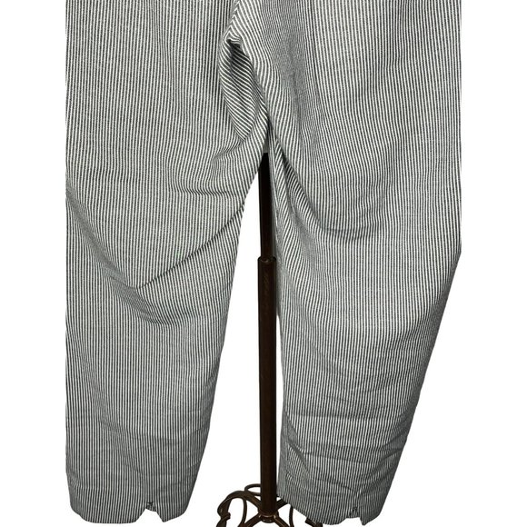 J Jill essential slim ankle size 18 pull up stretch, stripes grey white - Picture 8 of 13